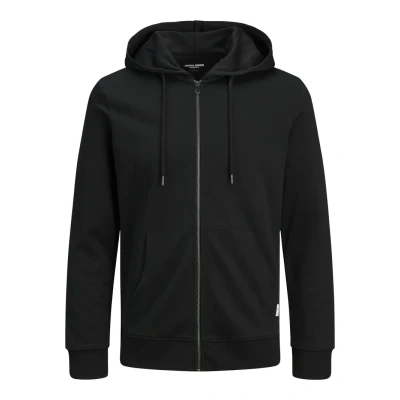 Abbildung von JACK&amp;JONES Herren Jacke JCOBASIC Zip Hood Sweat (DE/NL/SE/PL, Alphanumerisch, M, Regular, Black)
