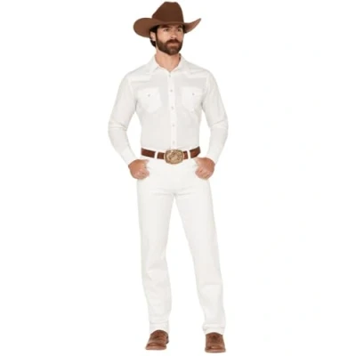 Abbildung von Wrangler Men’s 13MWZ Cowboy Cut Original Fit Jean, White, 32W x 34L