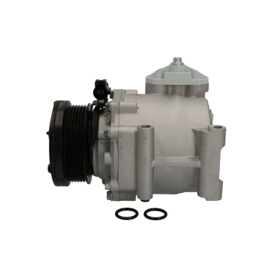 Abbildung von BOSCH 1 986 AD1 255 Kompressor 12V PAG 46 R134a mit Montageanleitung, Dichtring FORD: FIESTA 6