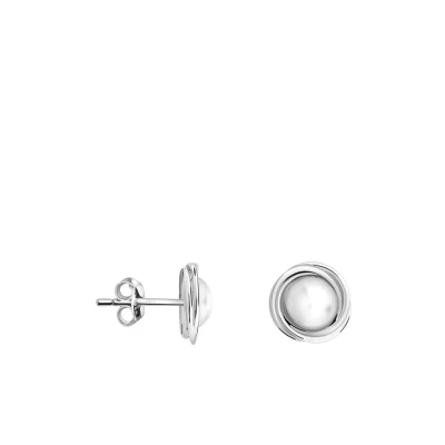Abbildung von Sofia Milani Pearl Ohrringe, Damen, Größe: One Size, Silver