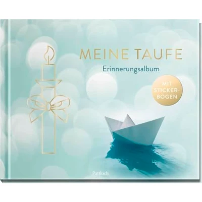 Abbildung von Meine Taufe: Erinnerungsalbum. mit Stickerbogen Album zum Selbstgestalten persönlichen Glückwünschen Geschenk zur Taufe für Jungen und Mädchen (Geschenke Taufe)