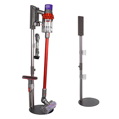 Abbildung von BAMBOOST Runder Standfuß und Zubehörhalter, Dockingstation, Aufsatz Organizer, kompatibel mit Dyson Staubsauger V15, V11, V10, V8, V7, V6