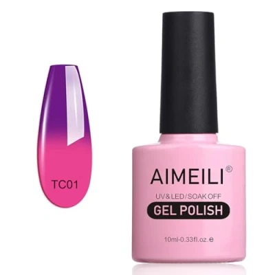 Abbildung von AIMEILI UV LED Thermo Gellack ablösbarer Temperatur Farbwechsel Gel Nagellack Polish Arabian Nights (TC01) 10ml