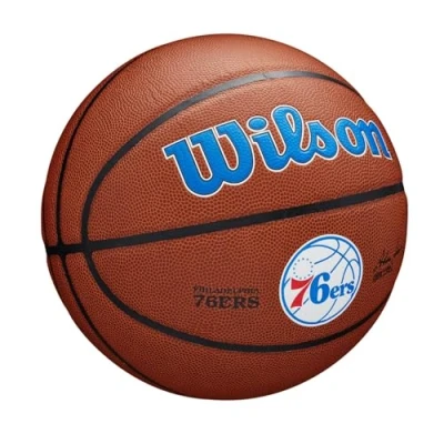 Abbildung von Wilson Basketball TEAM ALLIANCE, PHILADELPHIA 76ERS, Indoor/Outdoor, Mischleder, Größe: 7