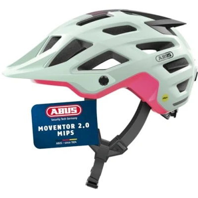 Abbildung von ABUS MTB Helm Moventor 2.0 MIPS Fahrradhelm mit Aufprallschutz für den Geländeeinsatz auf dem Mountainbike All Mountain Damen und Herren Mint, Größe S
