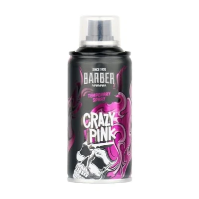 Abbildung von BARBER MARMARA Friseur Color Haarspray Crazy Pink 150ml Haar Farb Spray zum Verkleiden &amp; Schminken für Karneval, Fasching, Halloween Motto Party Haarfarbe Auswaschbar Hair