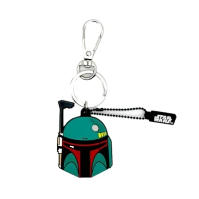 Abbildung von WONDEE Star Wars Mandalorian [ 2 in 1 Schlüsselanhänger + USB Stick Lustig 32gb ] Boba Fett Figuren Offizielle Disney Merch, Geschenke für Kinder, Frauen und Männer