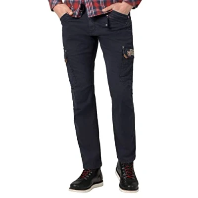 Abbildung von Timezone Herren Regular Rogertz Freizeithose, Total Eclipse, 36W 36L EU