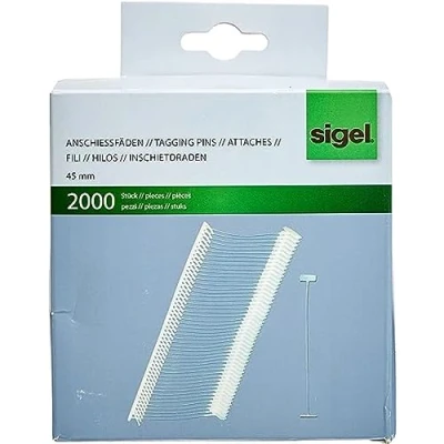 Abbildung von SIGEL ZB321 Heftfäden für Heftpistole / Anschießpistole ZB600, 45 mm, 2000 Stück, aus reißfestem, farblosem Nylon