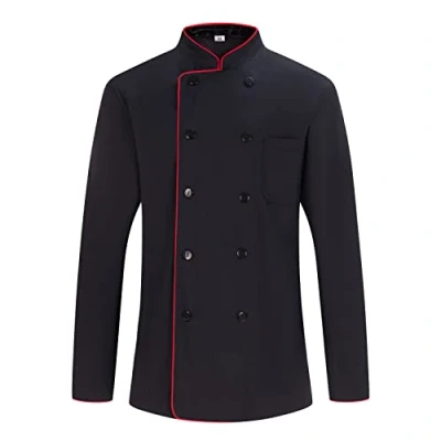 Abbildung von MISEMIYA Herren Men&#039;s Chef Jacket Kochjacke 842 842B, 842b Schwarz, 4XL