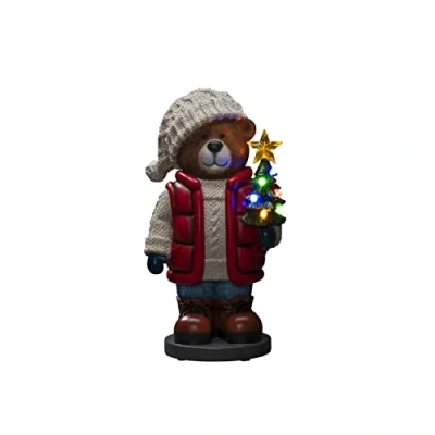 Abbildung von Konstsmide LED Teddybär, klein, mit 6h Timer, 8 bunte Dioden, batteriebetrieben, Innen, 3 x AAA 1.5V (exkl.) 4247 000