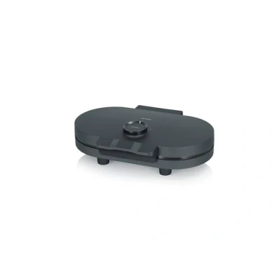 Abbildung von SEVERIN Duo Waffeleisen Black Line, Doppelwaffeleisen für Herzwaffeln, PFAS freie Beschichtung, mit Kontrollleuchte, praktische Kabelaufwicklung, 1.200 Watt, schwarz matt, WA 2119