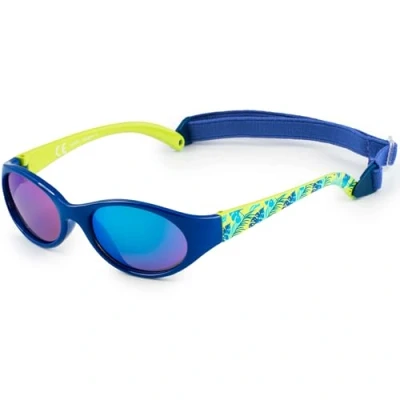 Abbildung von Kiddus Sonnenbrille für Kinder Mädchen Jungen. Alter ab 2 Jahren. UV400 Sonnenfilter. CAT 3. Aus Gummi. BPA Frei. Verstellbares und abnehmbares Band
