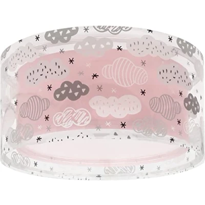 Abbildung von Dalber Deckenlampe Kinderzimmer, Deckenleuchte für Kinder Clouds Wolke Rosa, 41416S, E27