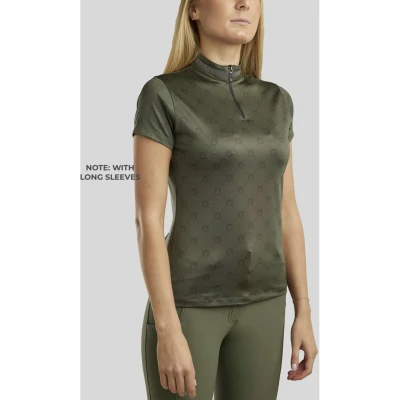 Abbildung von Montar Shirt MoAvina Monogram Caviar Crystal Deco Lange Ärmel Pine Green