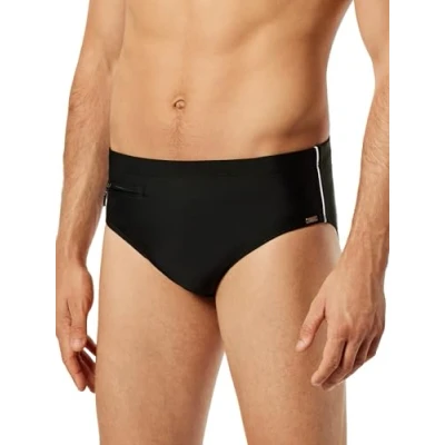 Abbildung von Schiesser Herren zwembroek slip comfort Badehose, Schwarz, L EU