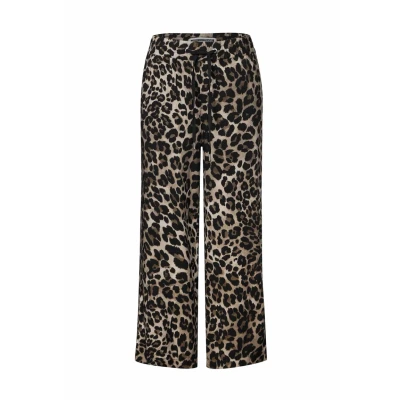 Abbildung von Street One Gemusterte WIDE LEG Stoffhose, Damen, Größe: 38x26, Schwarz