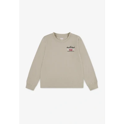 Abbildung von Levi&#039;s Legendary TEE Langarmshirt für Kinder, Größe: 98 (Kleinkind), Beige