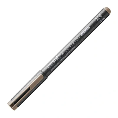 Abbildung von COPIC Multiliner 0,03 mm, Warm Gray, Fineliner mit einer feinen Spitze und wasserbeständiger Pigmenttinte