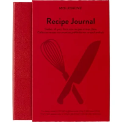 Abbildung von Moleskine Rezeptjournal, Themen Notizbuch Hardcover zum Sammeln und Organisieren Ihrer Rezepte Große Größe 13 x 21 cm 400 Seiten