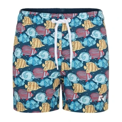 Abbildung von RIPT Jungen Essentials Quick Dry UV 50 Sonnenschutz Badeshorts Badehose, Blau/Gelb, 9 10 Jahre