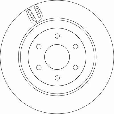 Abbildung von TRW DF6967 Bremsscheibe 308 18 6 114,3 Belüftet lackiert MERCEDES BENZ: X Class