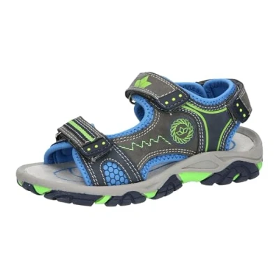 Abbildung von Lico Jungen Emil V Sandalen, Grau Blau Lemon, 32 EU
