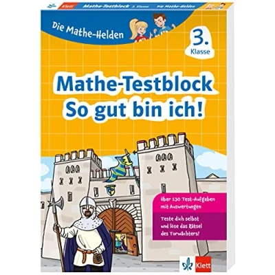 Abbildung von Klett Die Mathe Helden: Testblock 3. Klasse: Mit Punktesystem wie in der Schule für Tests, Klassenarbeiten, Lernzielkontrollen und ... Schulaufgaben