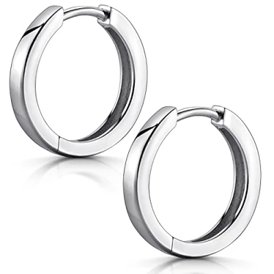 Abbildung von Materia Ohrringe Creolen Klappcreolen Silber 925 18mm SO 460
