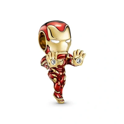 Abbildung von PANDORA x MARVEL Charm &quot;Iron Man&quot; Silber vergoldet 760268C01