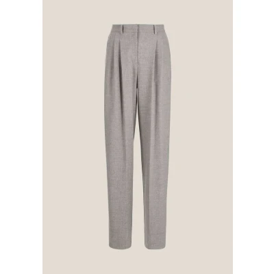 Abbildung von Madeleine Weite MIT BÜGELFALTEN Stoffhose, Damen, Größe: 18, Graphite melange