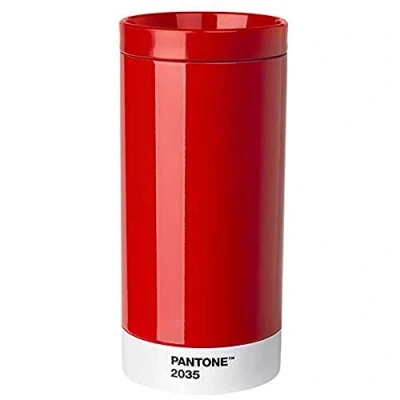 Abbildung von Pantone Reisebecher, Edelstahl, ABS, Red 2035, 75 mm