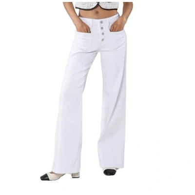 Abbildung von Nina Carter Damen Jeanshosen Flared Bootcut High Waist Jeans (Weiß (P187 2), M, m)