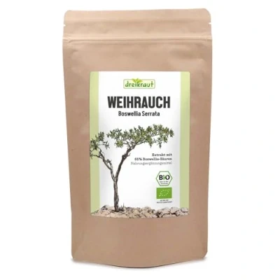 Abbildung von Weihrauchextrakt Pulver, 100g, Boswellia Serrata, 65% Boswelliasäuren, ohne Zusätze