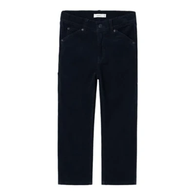 Abbildung von Name it Nkmryan Straight PANT Stoffhose für Kinder, Größe: 134, Dark sapphire