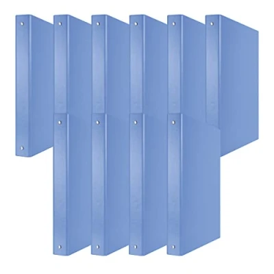 Abbildung von DONAU 3737001PL 10 Ringbuch Blau 4 O Ring Mechanik 30mm DIN A4 Ringordner Pappe/Kunststoff Aus 1,9 mm dickem Karton mit öko PP 100µ 10er Packung