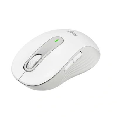 Abbildung von Logitech Signature M650 Kabellose Maus für kleine bis mittelgroße Hände, 2 Jahres Batterie, Leise Klicks, Anpassbare Seitentasten, Bluetooth, Kompatibilität mit mehreren Geräten Weiß