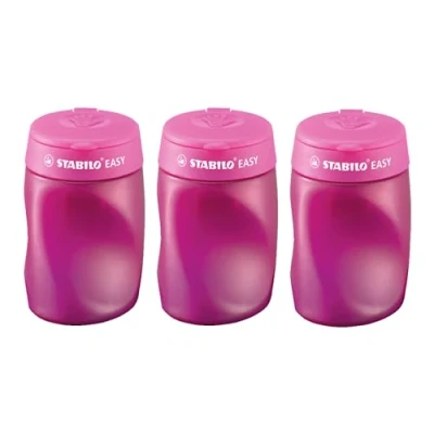 Abbildung von Ergonomischer Dosen Spitzer für Linkshänder STABILO EASYsharpener 3 in 1 pink