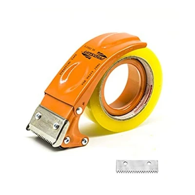 Abbildung von PROSUN Handheld Klebebandabroller, mit extra Klinge Verpackung Karton fadensiegelung Cutter,48 mm/50 mm (5,1 cm) Orange