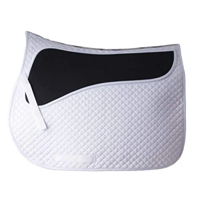 Abbildung von Rhinegold 0 Pressure Pad Saddle Cloth Full White Schabracke, weiß, Volle Größe