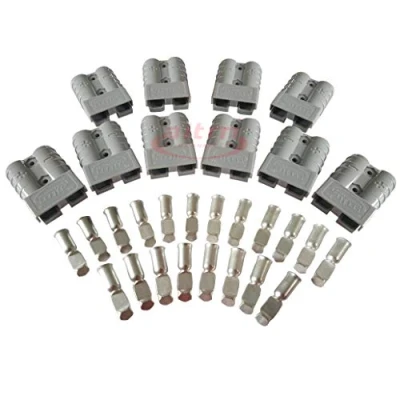 Abbildung von 10 Stück Batterieanschluss 50A 50Amp 600 V Batterie Schnellanschluss Stecker Für Auto Van Modi Motorrad