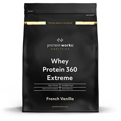 Abbildung von Protein Works Whey 360 Extreme Premium French Vanilla Zugefügt BCAA &amp; Glutamin 1.2kg