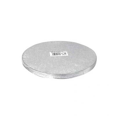 Abbildung von Dekora Tortenunterlage Rund Torten oder Kuchenplatte Silber 25 cm, 540226
