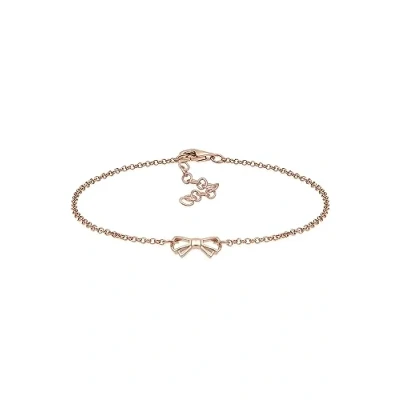 Abbildung von Elli BOW Basic Armband, Damen, Größe: 18, Roségoldfarben