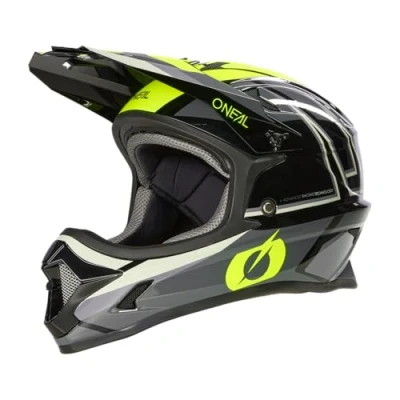 Abbildung von O&#039;NEAL Mountainbike Helm Fullface MTB DH Downhill FR Freeride ABS Schale, Magnetverschluss, übertrifft Robustes SONUS Helmet Split V.23 Erwachsene Schwarz Neon Gelb XL