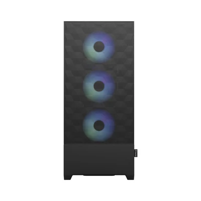 Abbildung von Fractal Design Pop XL Air RGB Black Tempered Glass Clear Tint Honeycomb Mesh Front TG Side Panel Four 120 mm Aspect 12 Fans Included E ATX High Airflow Full Tower PC Gaming Case