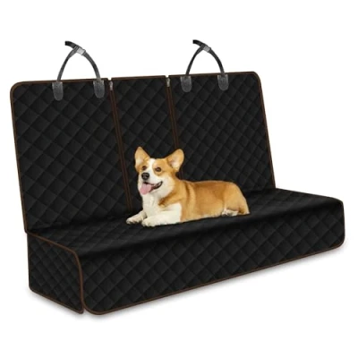 Abbildung von Lydonberg Hundedecke Auto Rückbank, Wasserdichter Anti Rutsch Haustier Sitz Protektor mit Armlehne Öffnung, Isofix kompatibel, Kratzfest, Universell für PKW, LKW, SUV
