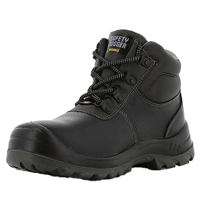 Abbildung von SAFETY JOGGER Sicherheitsschuhe mit Stahlkappe Herren Leicht Bestboy S3 / S1P Arbeitsschuh für Damen, rutschfeste Stahlsohle, Stoßdämpfender, Wasserabweisender Sicherheitsstiefel, Schwarz, 48 EU