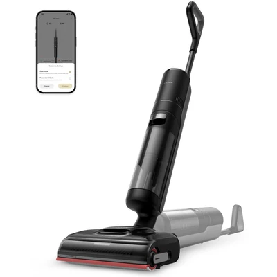 Abbildung von DREAME H15 Pro Nass und Trockensauger, GapFree AI DescendReach Roboterarm, dreifache Kantenabdeckung, 21kPa Saugleistung, 0 Tangle, 100C Bürstenwäsche, 5min 90C Trocknung, 180 Lie Flat
