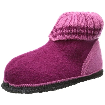 Abbildung von Beck Warmfutter OETZ Hausschuh für Kinder, Größe: 42, Bordeaux Schuhe